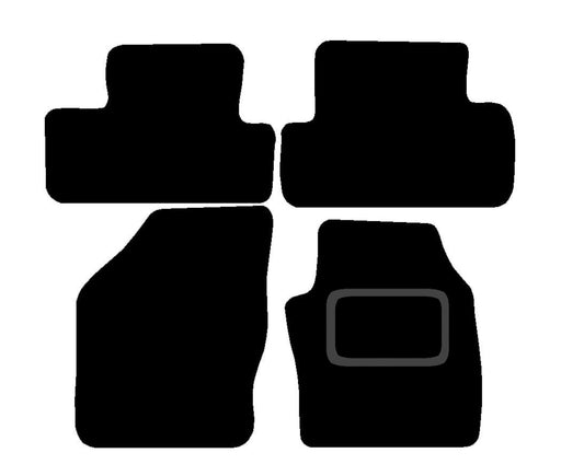 FORD C MAX 2003 TO 2011 TAILORED BLACK CARPET CAR FLOOR MATS, WITHOUT FIXINGS