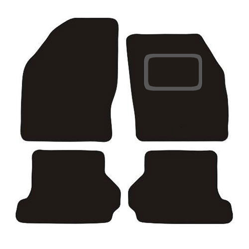 FORD FOCUS COUPE-CABRIOLET 2006 TO 2011 TAILORED BLACK CARPET CAR FLOOR MATS