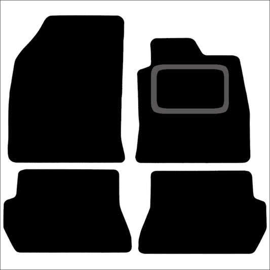 FORD FUSION (AUTOMATIC) 2002 TO 2012 TAILORED BLACK CARPET CAR FLOOR MATS
