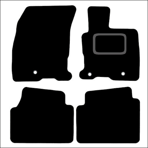 FORD KUGA PHEV 2019 TO PRESENT TAILORED BLACK CARPET CAR FLOOR MATS