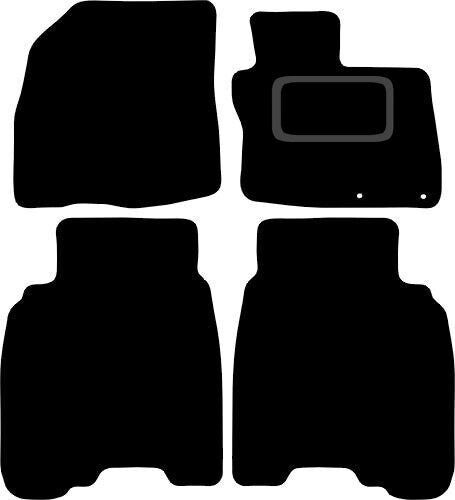 HONDA CIVIC 2006-TO-2008 TAILORED BLACK CARPET CAR FLOOR MATS, 2-FIXINGS