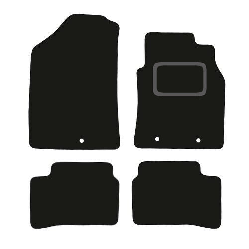 HYUNDAI i10 2014-TO-2020 TAILORED BLACK CARPET CAR FLOOR MATS