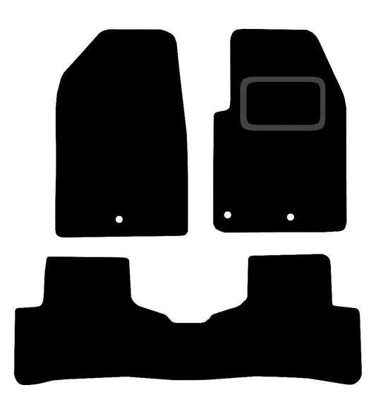 HYUNDAI IONIQ (HYBRID) 2016-TO-PRESENT TAILORED BLACK CARPET CAR FLOOR MATS