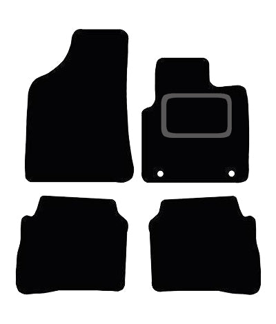 HYUNDAI SANTA FE (5-SEAT) 2006-TO-2009 TAILORED BLACK CARPET CAR FLOOR MATS